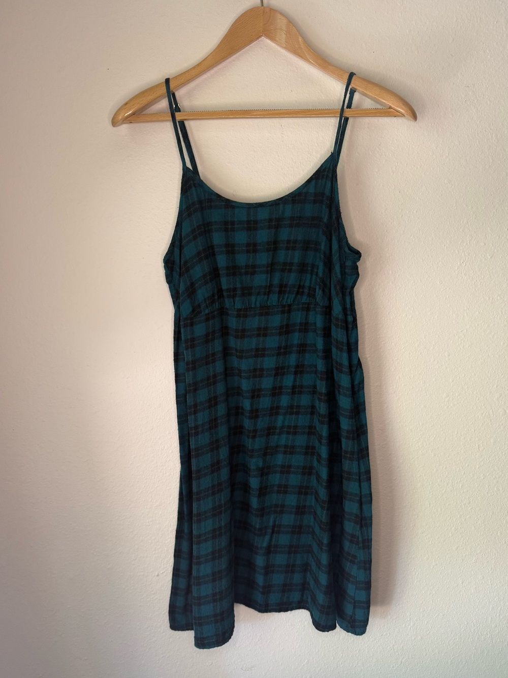 Wild Fable Green Black Plaid Sleeveless Mini Dress Juniors size XXL